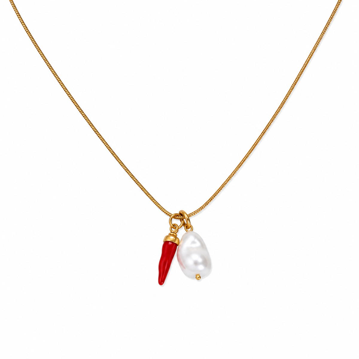 Tikhi mirchi pearl necklace