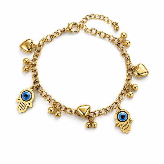Evil Eye Charm 3D Bracelet