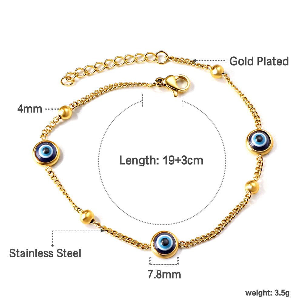 3D evil Eye Bracelet for Women
