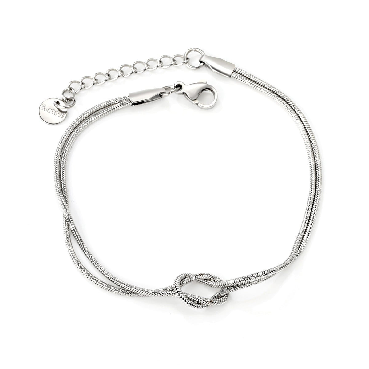 Knot Rakhi / Bracelet Unisex ( silver)