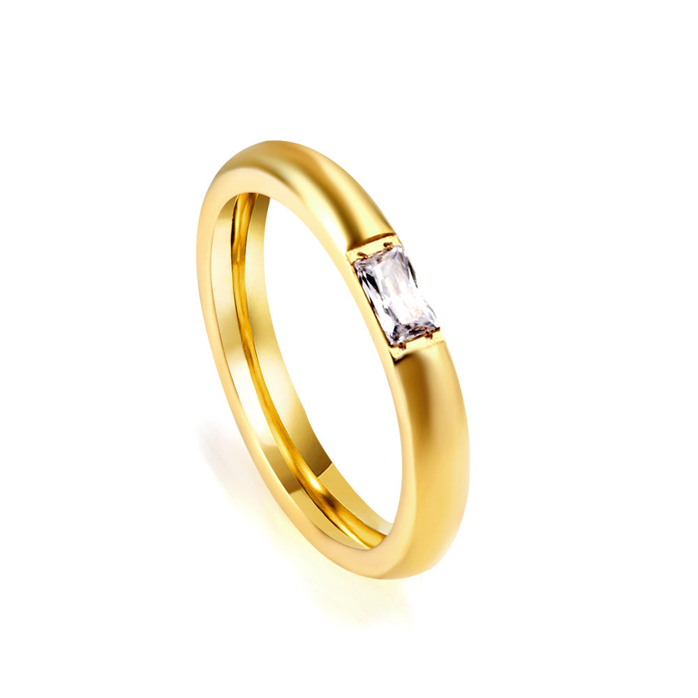 Classy Daisy Band Ring for UNISEX ( gold )