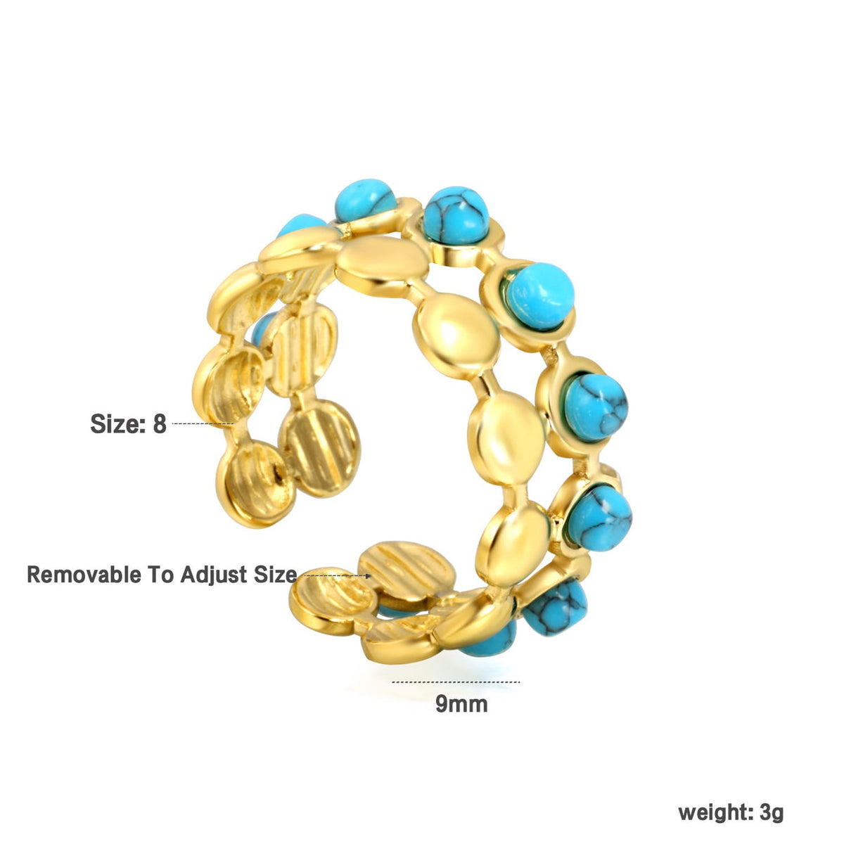 Mermaid Adjustable ring