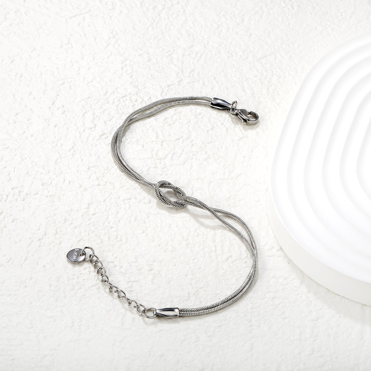 Knot Rakhi / Bracelet Unisex ( silver)